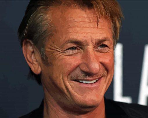 Sean Penn American Actor paint by number