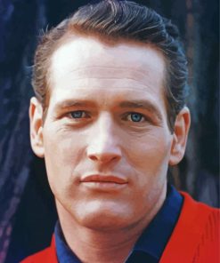 The American Actor Paul Newman paint by number