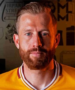 The Football Player Kevin Van Veen Motherwell paint by number