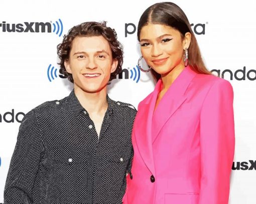 Tom Holland And Zendaya paint by number