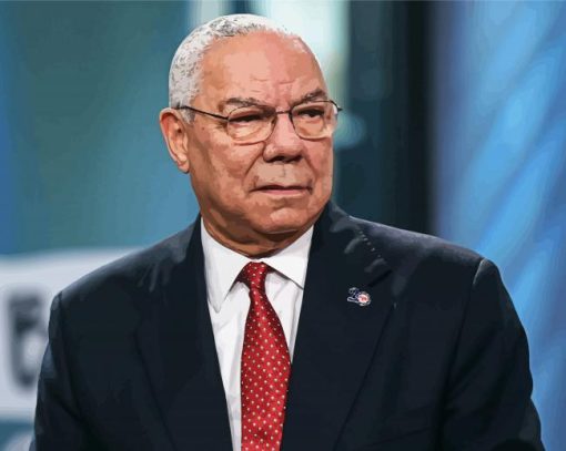 Us Secretary Of State Colin Powell paint by number