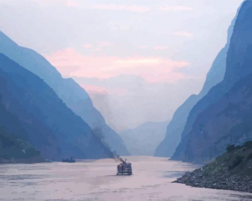 Yangtze Landscape paint by number