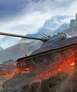 AMX 50 War Tank paint by number