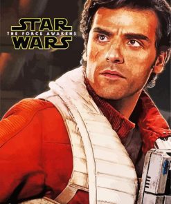 Aesthetic Poe Dameron Star Wars Poster paint by number