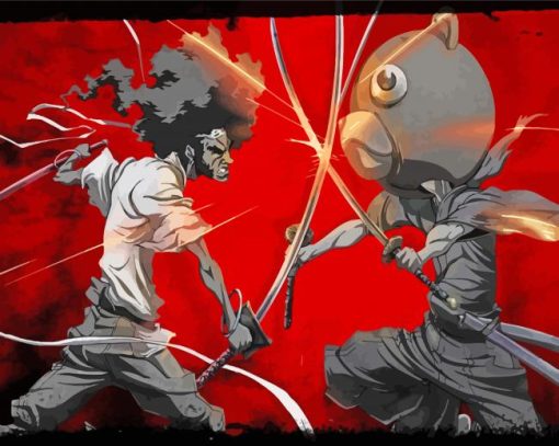 Afro Samurai Game paint by number