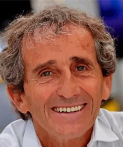 Alain Prost Paint by number