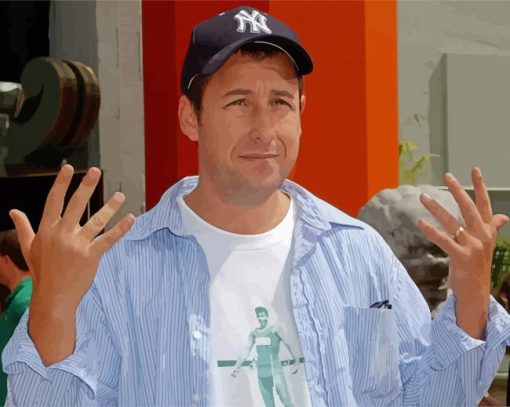 American Comedian Adam Sandler paint by number