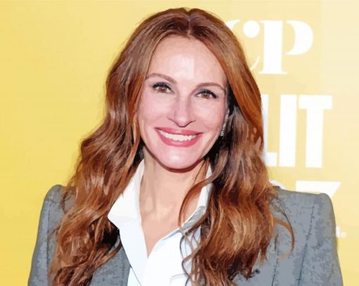 American Julia Roberts paint by number