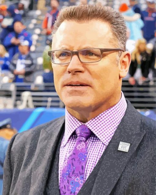 American Footballer Howie Long paint by number