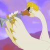 Anime Swan Bird paint by number