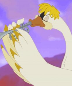 Anime Swan Bird paint by number