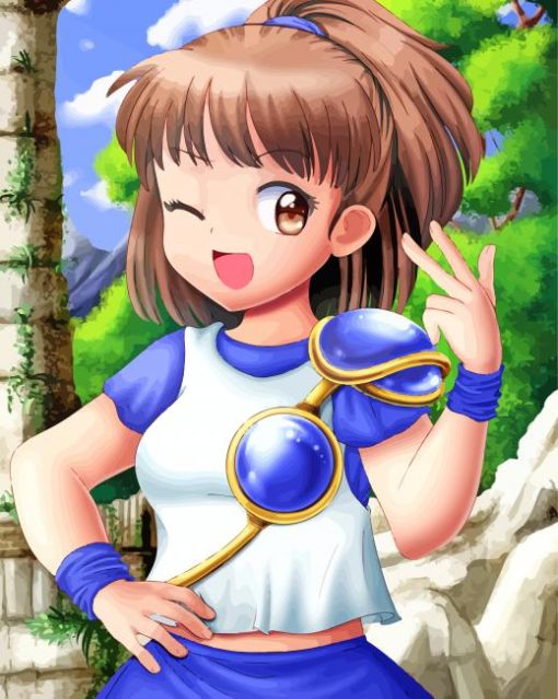 Arle Nadja Madou Monogatari Anime paint by number