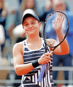 Ashleigh Barty Australian Tennis Player paint by number