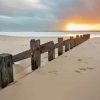 Barmouth Beach At Sunset paint by number