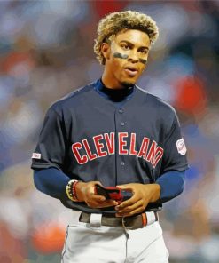 Baseballer Francisco Lindor paint by number