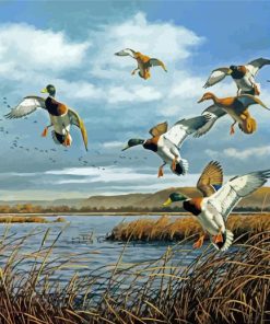 Bird Hunting Scene Art paint by number