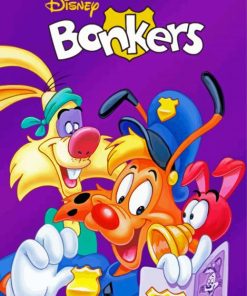 Bonkers Disney Cartoon Poster paint by number