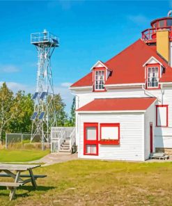 Cabot Head Lighthouse Georgian Bay paint by number