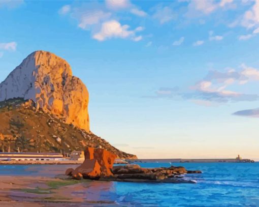 Calpe At Sunset paint by number