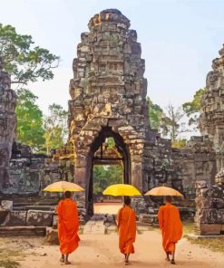 Cambodia Angkor Thom paint by number