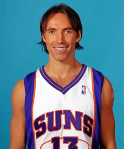 Canadian Basketballer Steve Nash paint by number