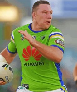 Canberra Raiders National Rugby League Player Paint by number