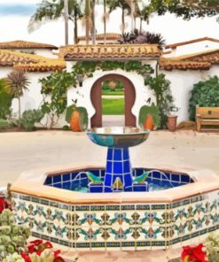 Casa Romantica Cultural Center And Gardens San Clemente California paint by number