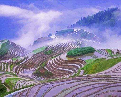 Chinese Scenery paint by number