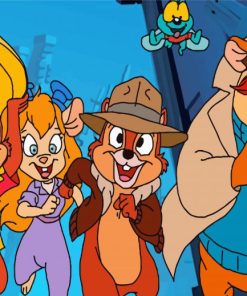 Chip N Dale Rescue Rangers paint by number