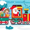 Christmas Train paint by number