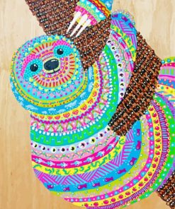 Colorful Sloth paint by number