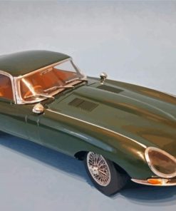 Dark Green Jaguar Type 1 paint by number