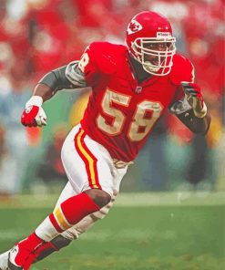 Derrick Thomas American Football Player paint by number