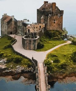 Eilean Donan Castle United kingdom paint by number