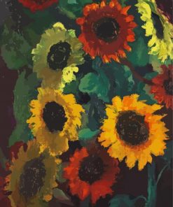 Emil Nolde Sunflowers paint by number