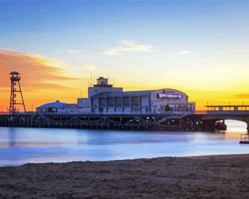 England Bournemouth Pier paint by number