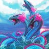 Fantasy Sea Monsters paint by number