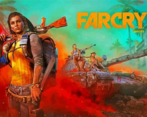 Far Cry 6 Game Poster paint by number