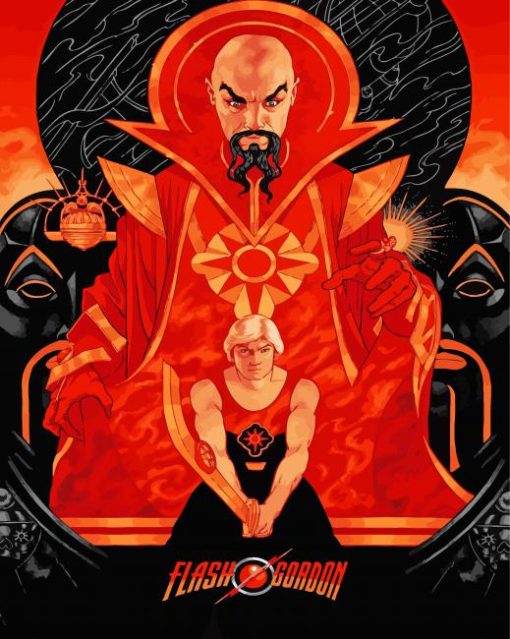 Flash Gordon Illustration paint by number