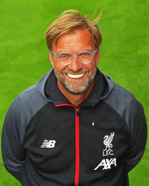 Football Manager Jurgen klopp paint by number