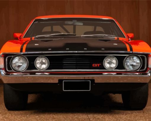 Ford Falcon GT Car paint by number