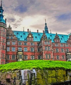 Frederiksborg Castle Denmark paint by number