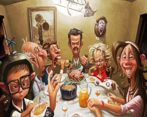 Funny Family Art paint by number