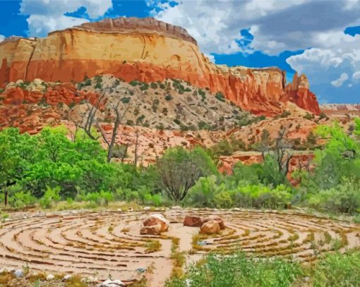 Ghost Ranch Landscape paint by number