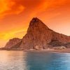 Gibraltar Rock Of Gibraltar Sunset paint by number