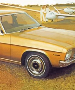 Golden Holden Kingswood Car paint by number