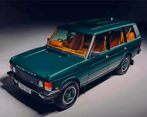 Green Classic Rover paint by number