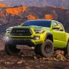 Green Toyota Tacoma paint by number