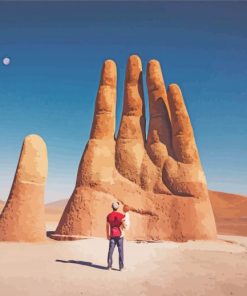 Hand Of The Desert Statue Atacama Desert paint by number