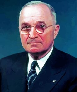 Harry S Truman President paint by number